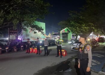 Pengamanan Festival Rakyat di Jalan Agatis, Arus Lalu Lintas Tetap Lancar