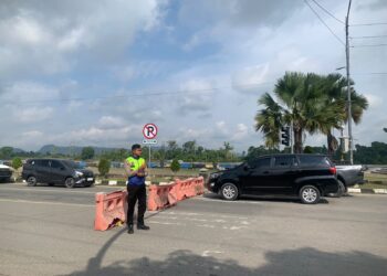 Satlantas Polresta Bulungan Amankan Car Free Day di Tepi Sungai Kayan
