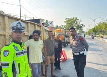 Polisi Pastikan Arus Lalu Lintas di Sekitar SPBU Tetap Lancar