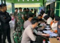 Wujud Solidaritas Personel Polisi Terlibat Donor Darah di Kodim 0903 Bulungan
