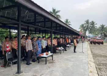 Wujud Sinergitas, Polresta Bulungan Hadiri Upacara HUT ke-65 Pramuka