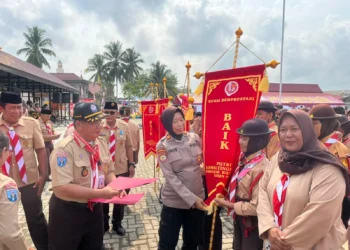 Polresta Bulungan Hadiri Penutupan Lomba Tingkat III Pramuka