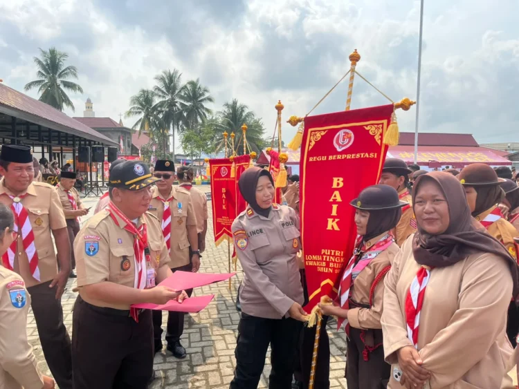 Polresta Bulungan Hadiri Penutupan Lomba Tingkat III Pramuka